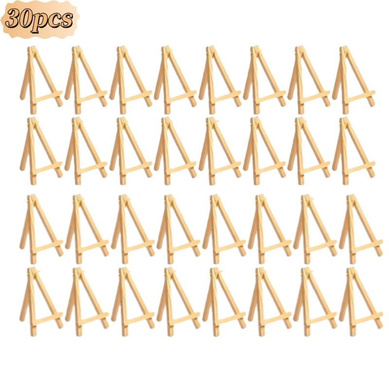 30Pcs Mini Wooden Easel Stands - Sustainable Living Eco Friendly recensione e prezzo