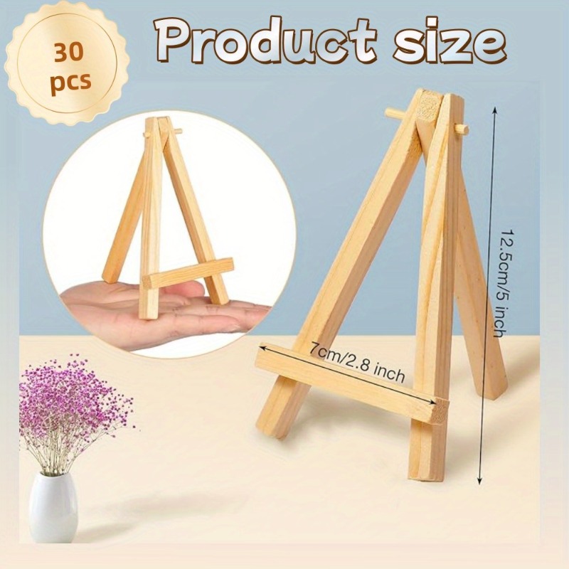 30Pcs Mini Wooden Easel Stands - Sustainable Living Eco Friendly recensione e prezzo