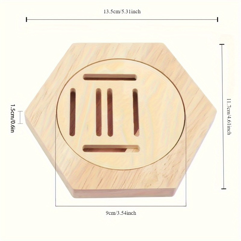 6Pack Hexagonal Wooden Medal D - Sustainable Living Eco Friendly recensione e prezzo