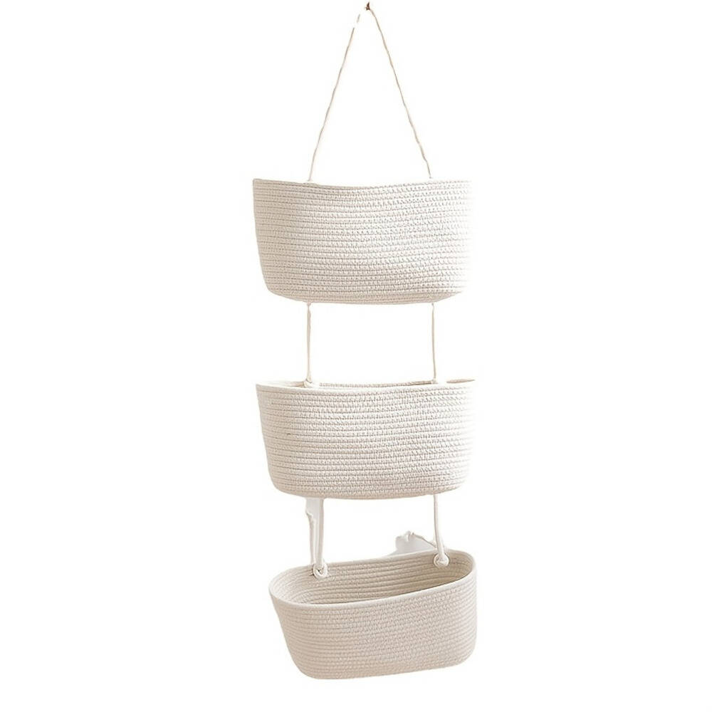 3-tier Rope Woven Fabric Baske - Sustainable Living Eco Friendly recensione e prezzo