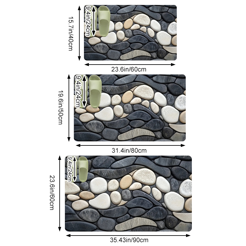 Pebble Pattern Diatomite Rug F - Sustainable Living Eco Friendly recensione e prezzo
