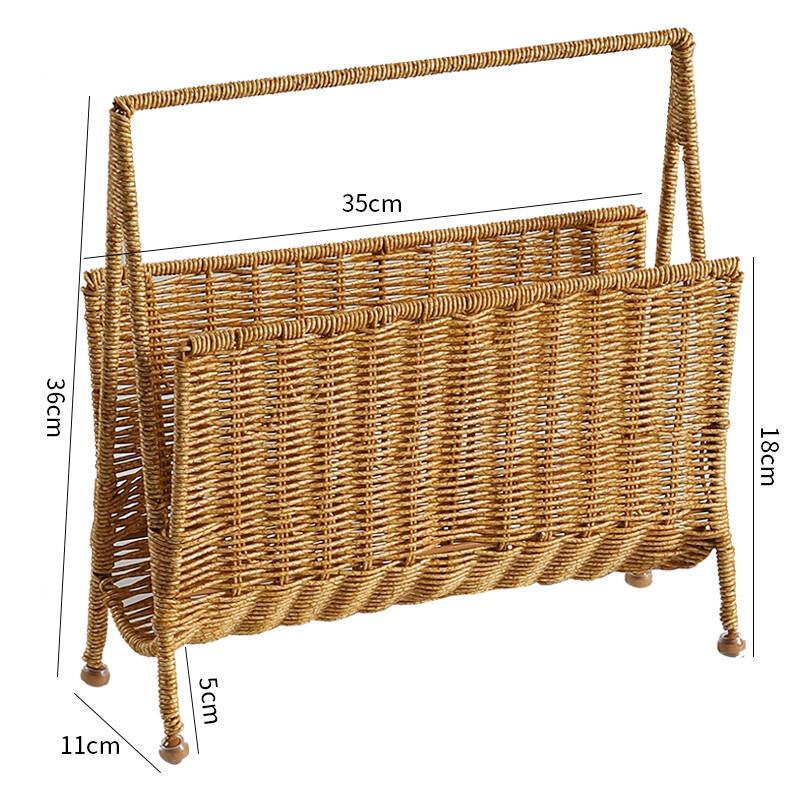 Ins Magazine Rack with Rattan  - Sustainable Living Eco Friendly recensione e prezzo