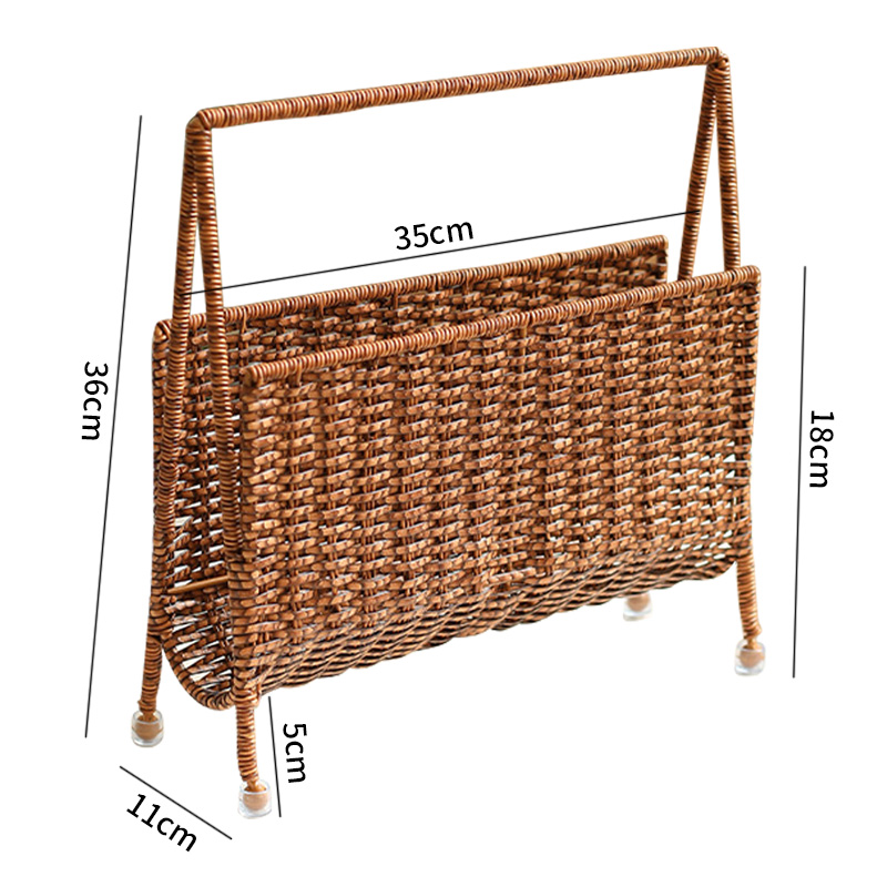 Ins Magazine Rack with Rattan  - Sustainable Living Eco Friendly recensione e prezzo