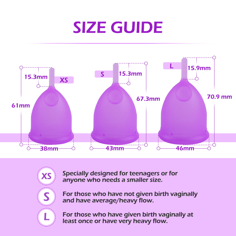 5pcs Female Menstrual Cup XS C - Menstrual Cup Silicone recensione e prezzo