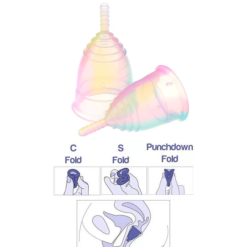 1PCS Women Colorful Cup Medica - Menstrual Cup Silicone recensione e prezzo