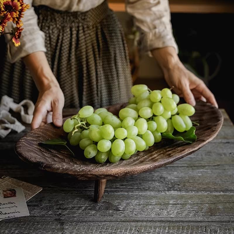 Retro Solid Wood Fruit Plate D - Sustainable Living Eco Friendly recensione e prezzo